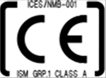 Symbols old CE ICES ISM label