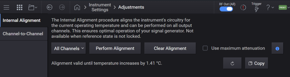 Internal Alignment Image Adjustments