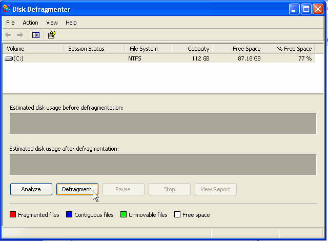 Error Checking and Disk Defragmenter Utilities