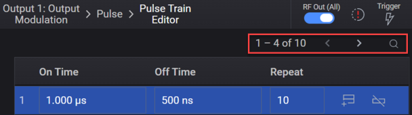 Pulse Train Editor