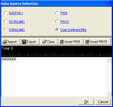 Data Selection Dialog Box