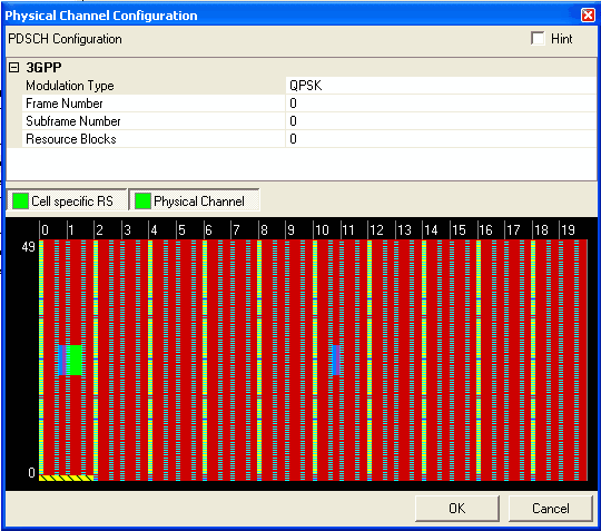 Configure PDSCH Window (Basic LTE-A FDD Downlink)